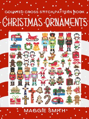 cover image of Christmas Ornaments Counted Cross Stitch Pattern Book